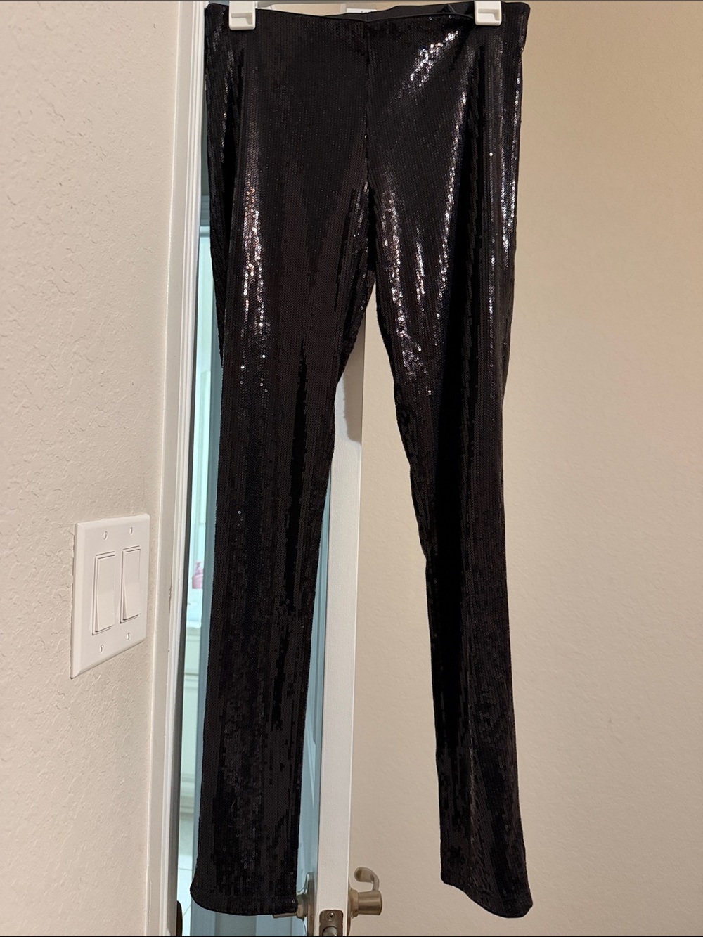 H&M Black Sequin Leggings